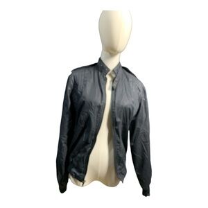 Vintage Timber Ridge Motorcycle Windbreaker Jacket Black Size Small, Lined,